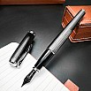 Stylo à bille Diplomat Excellence A Guilloche PVD Noir/Chrome