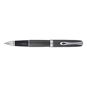 Rollerball Diplomat Excellence A Guilloche PVD Preto/Cromo