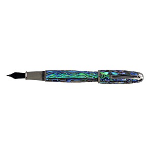 Pluma Estilográfica Monteverde Super Mega Abalone &amp; Gunmetal