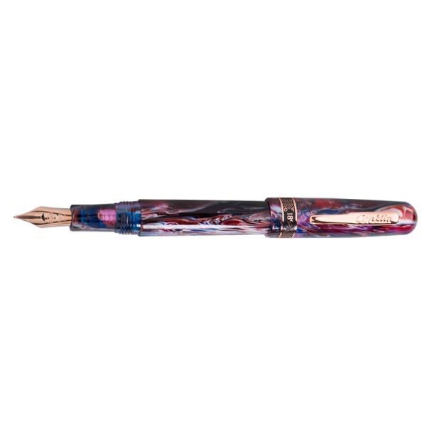 Caneta de tinta permanente Conklin 1898 Misto Purple GT