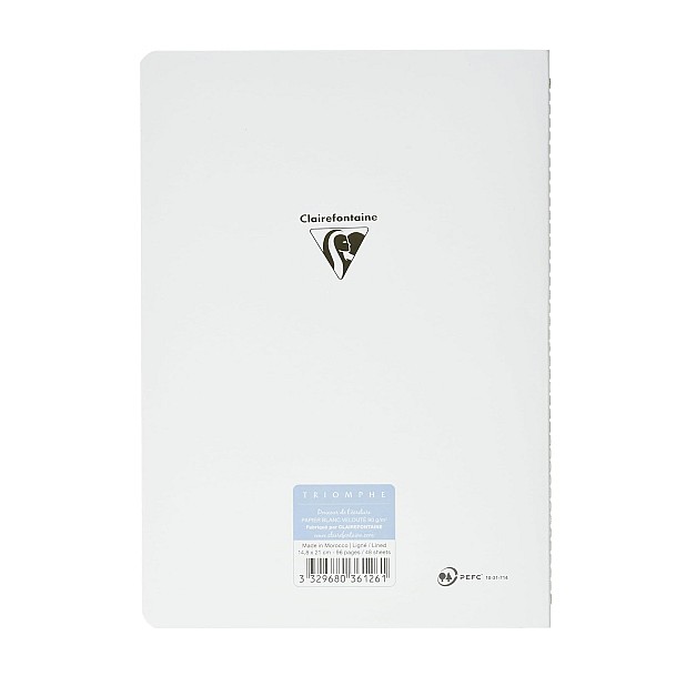 Clairefontaine Triomphe A5 liniertes Notizbuch mit Buchrücken