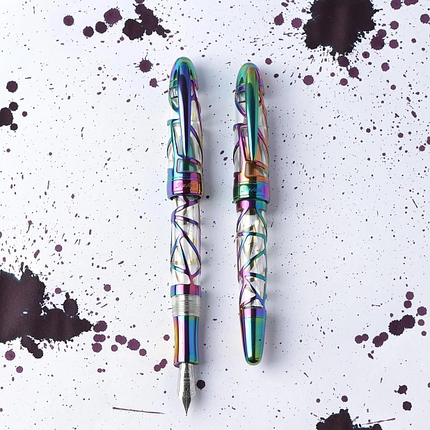 Laban Skeleton Rainbow Fountain pen