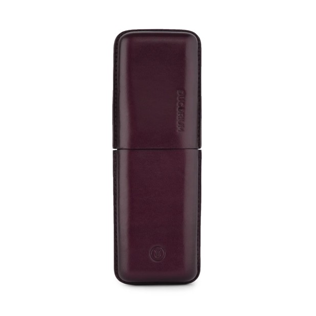 Lapis Bard Ducorium Bordeaux Moulded Pen Case (Double)