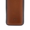 Lapis Bard Ducorium Cognac Moulded Pen Case (Double)