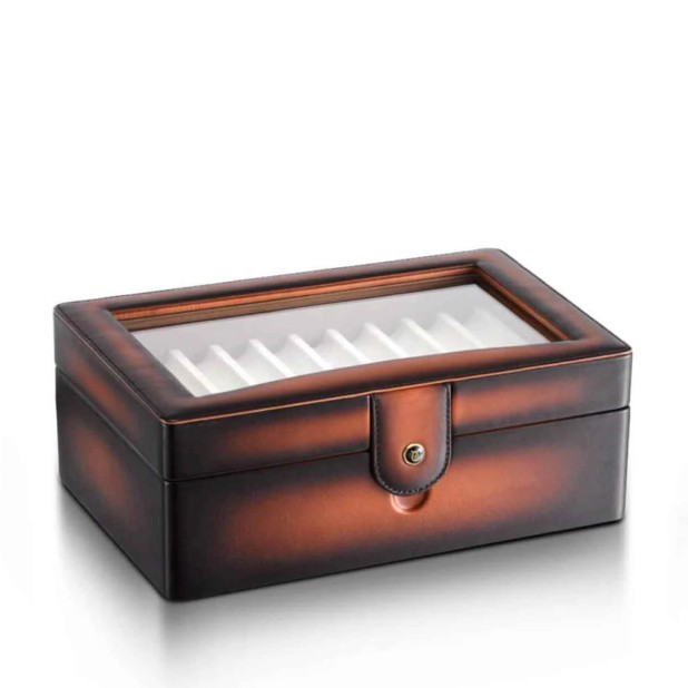 Lapis Bard Hemingway Cognac Pen Case (20 pens)