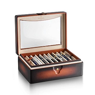 Lapis Bard Hemingway Cognac Pen Case (20 pens)