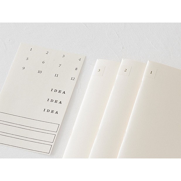 Midori MD Paper A4 Blank Notebook Light (3-pack)