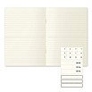 Midori MD Paper A5 Bloco de notas pautado claro (embalagem com 3 unidades)