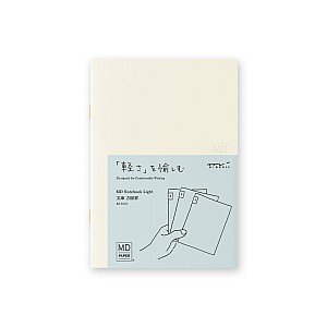 Midori MD Papel A6 cuaderno cuadriculado claro (paquete de 3)
