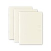 Midori MD Papel A6 cuaderno cuadriculado claro (paquete de 3)