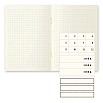 Midori MD Papel A6 cuaderno cuadriculado claro (paquete de 3)