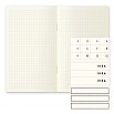 Midori MD Papel B6 cuaderno cuadriculado claro (paquete de 3)