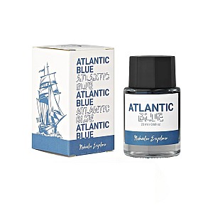 Nahvalur Explorer-bläck Atlantic Blue (mörkblå teal) 20 ml bläckflaska