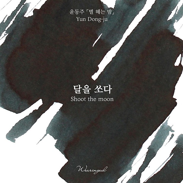 Wearingeul Inks Koreanische Literatur Shoot the Moon von Yun Dong Ju 30ml Tintenflasche