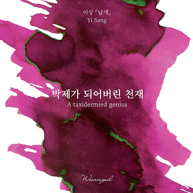 Wearingeul-bläck Koreansk litteratur A Taxidermied Genius av Yi Sang 30 ml bläckflaska