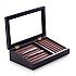 Bey-Berk International Black & Burgundy Wooden Collector's Box (13 pens)