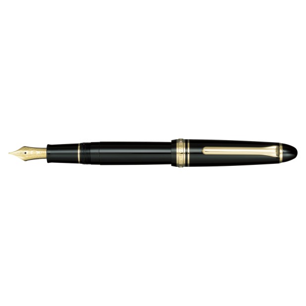 Caneta de tinta permanente Sailor 1911S Black GT