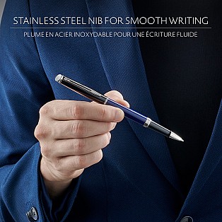 Waterman Hemisphere Kleurblok Zwart en Blauw CT Rollerball