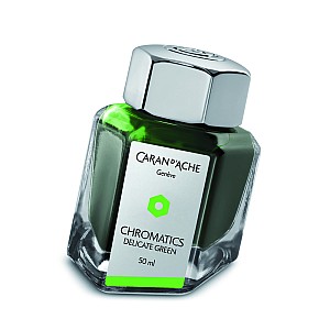 Caran d'Ache Chromatics Tinta verde delicada - Frasco de tinta de 50 ml
