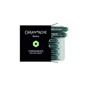 Caran d'Ache Chromatics Tinta Verde Delicada - Cartuchos de Tinta