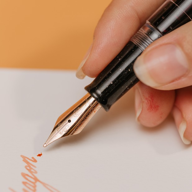Nahvalur Original Plus Lovina Graphite RGT Fountain Pen