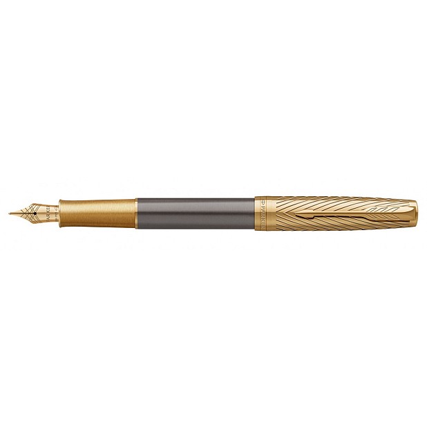 Parker Sonnet Pioneers Collection Arrow Grey Lacquer GT Fountain pen