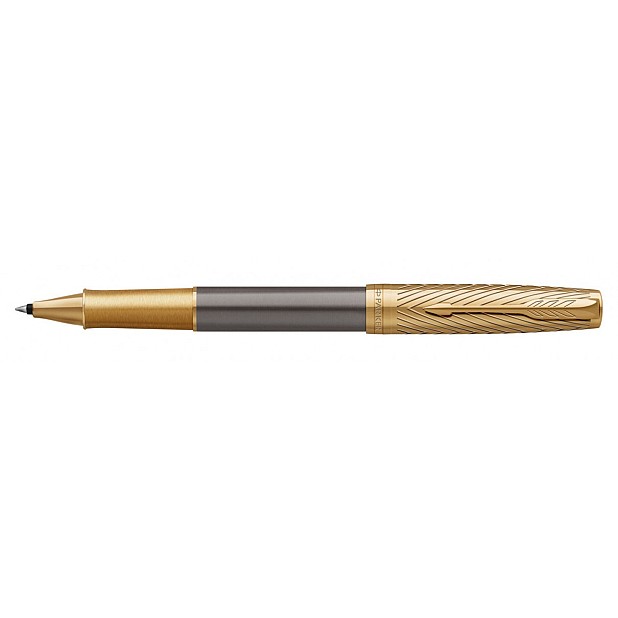Parker Sonnet Pioneers Collection Arrow Grey Lacquer GT Rollerball
