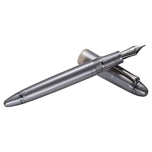 Pluma Estilográfica Sailor 1911L Metallic Simply Gray IP sin Anillo