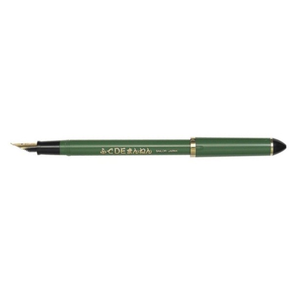 Caneta-tinteiro Sailor Fude De Mannen Verde para Caligrafia