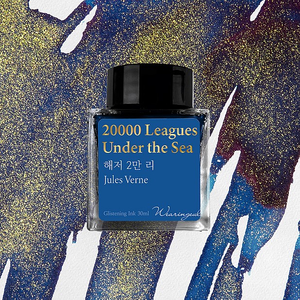 Tintas Wearingeul Literatura Mundial 20000 Léguas Submarinas de Júlio Verne Frasco de tinta de 30 ml