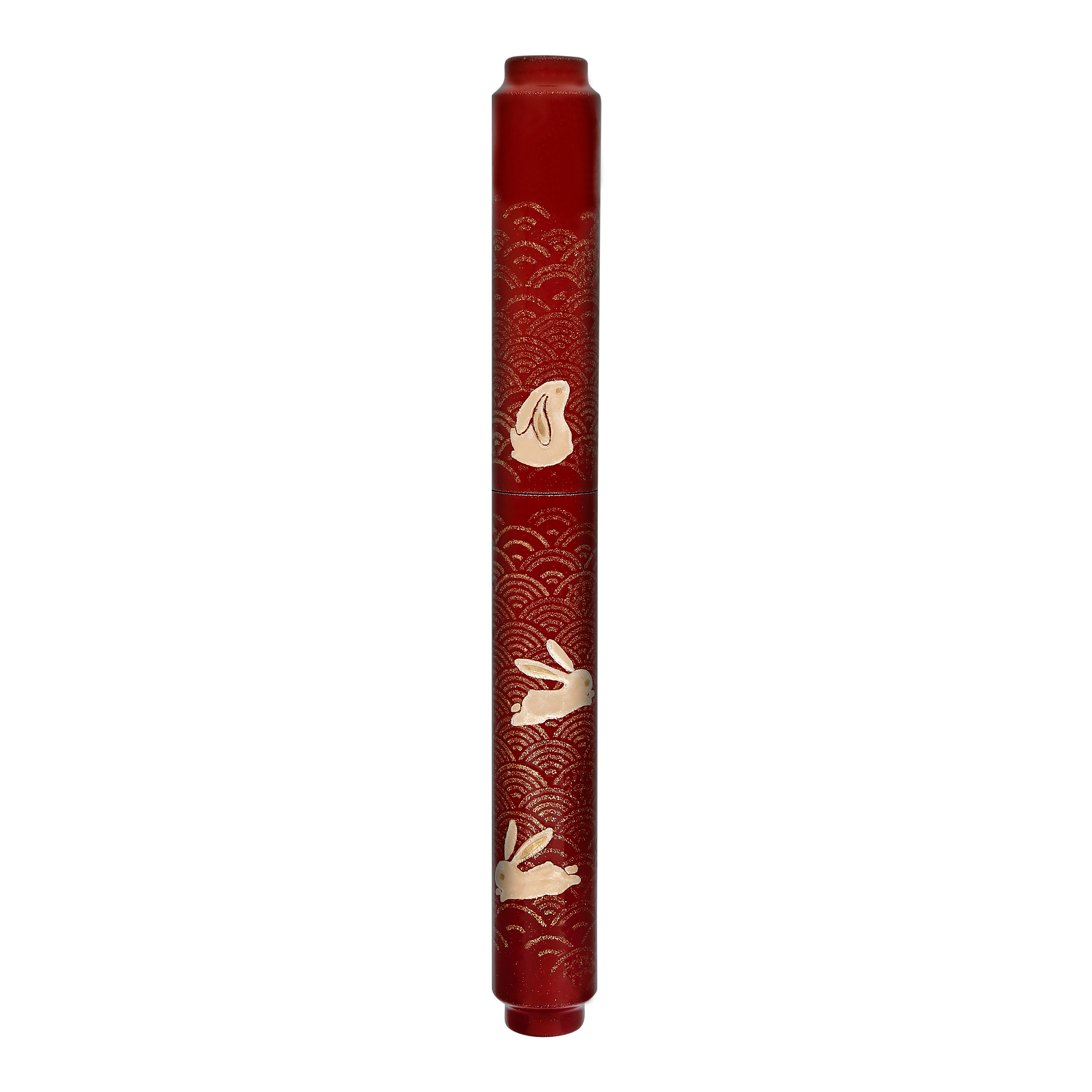 AP Limited Editions Sakura Lacquer Art Red Rabbits in a Summer Garden Pluma estilográfica