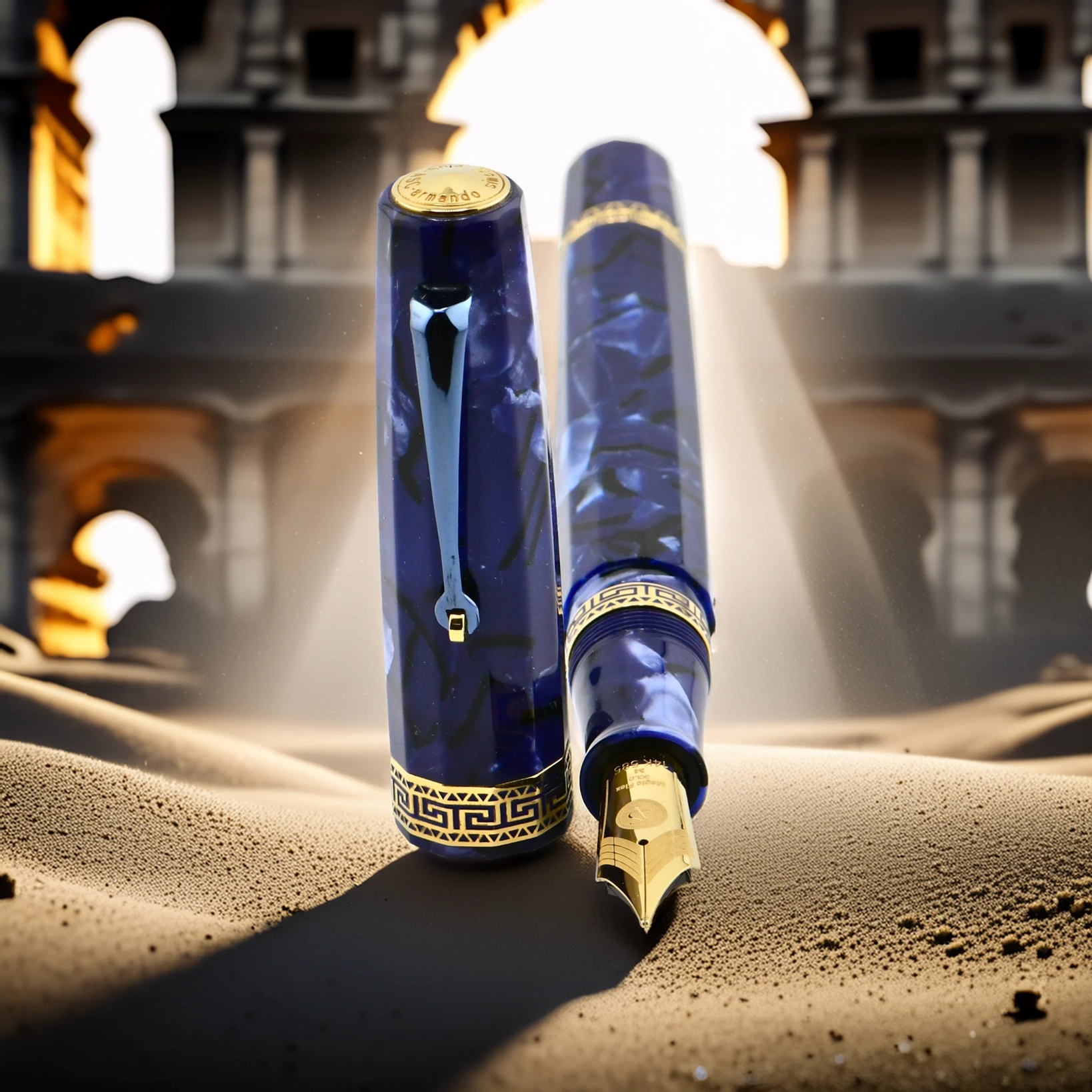 Armando Simoni Club Gran Gladiator Blue La Royale Masterpiece LE GT Fountain pen