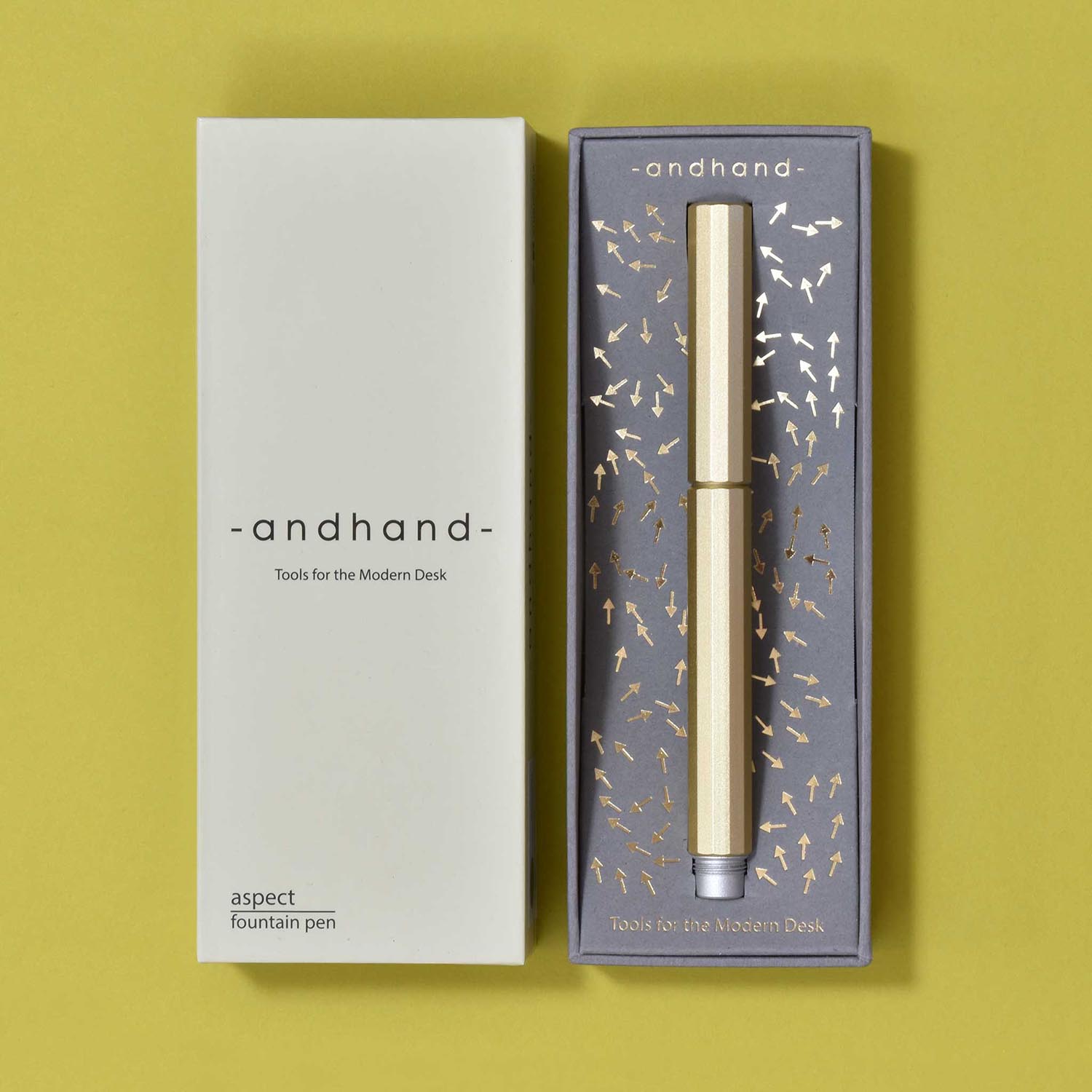 Andhand Aspect Gold Lustre Plumo Estilográfica