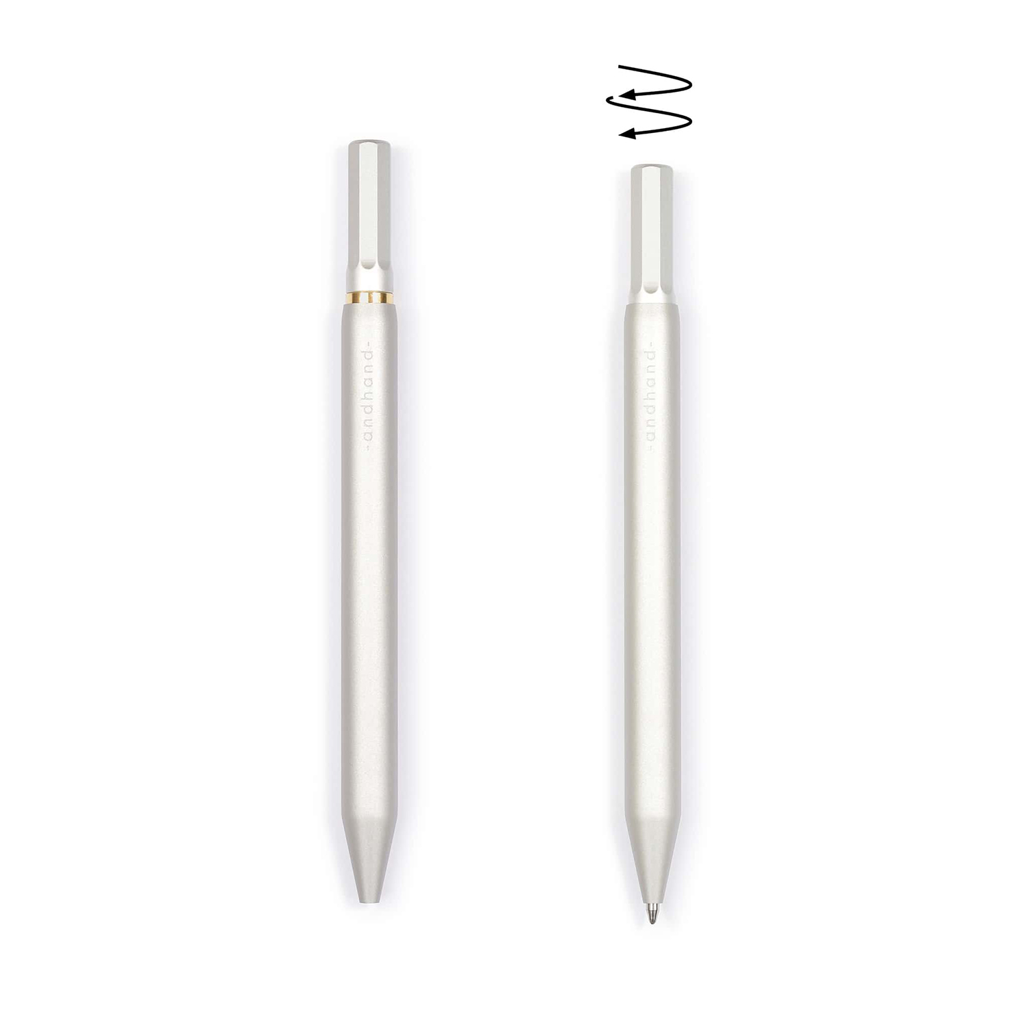 Andhand Method Silver Lustre Stylo Bille