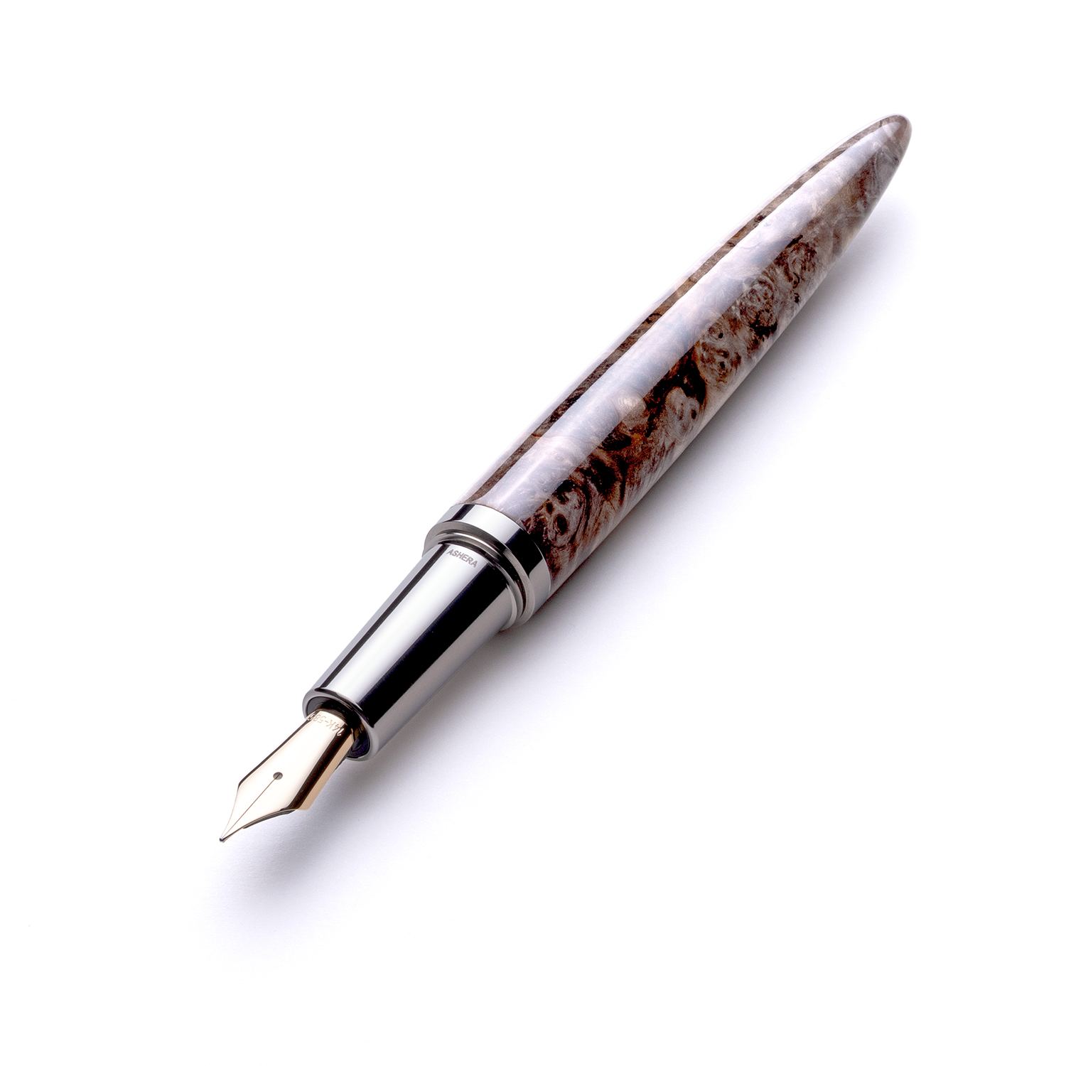Ashera Aeon Dark Buckeye Burl Pióro wieczne