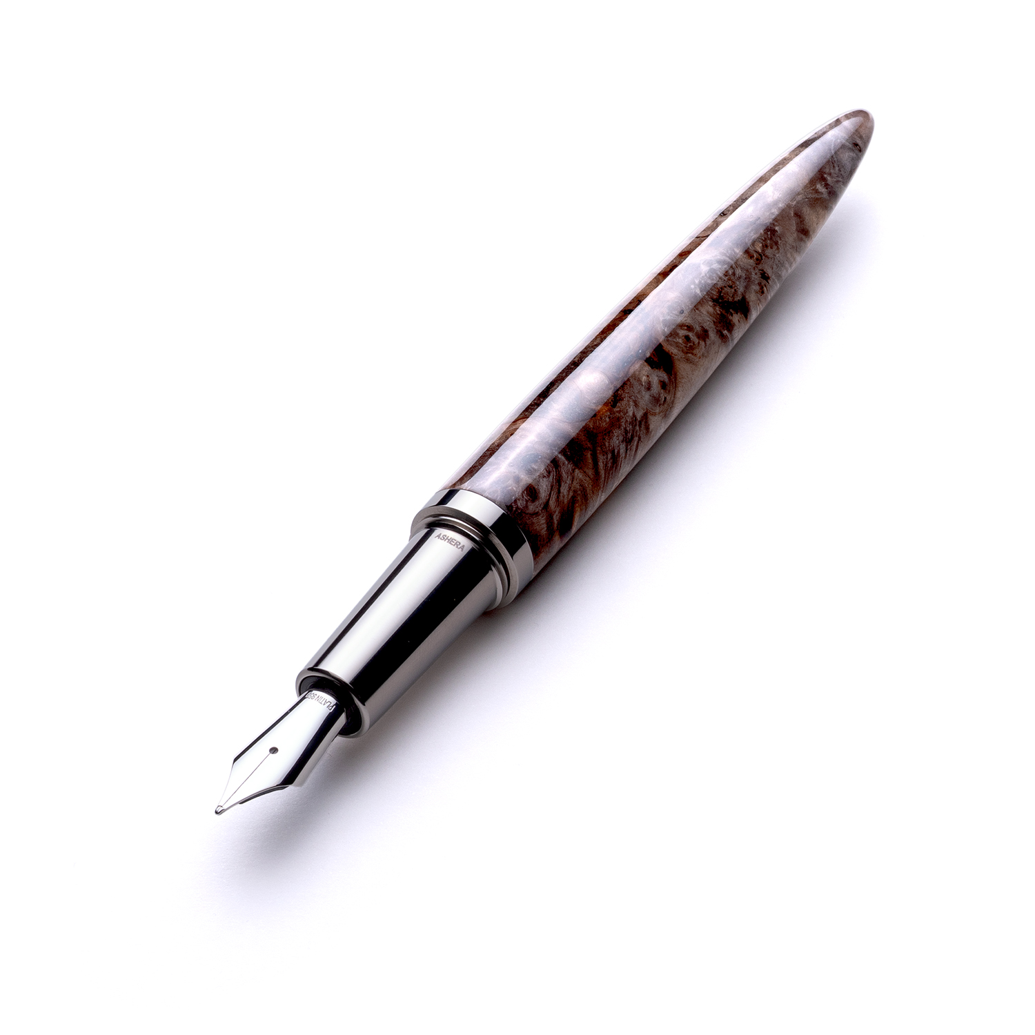 Ashera Aeon Dark Buckeye Burl Pióro wieczne