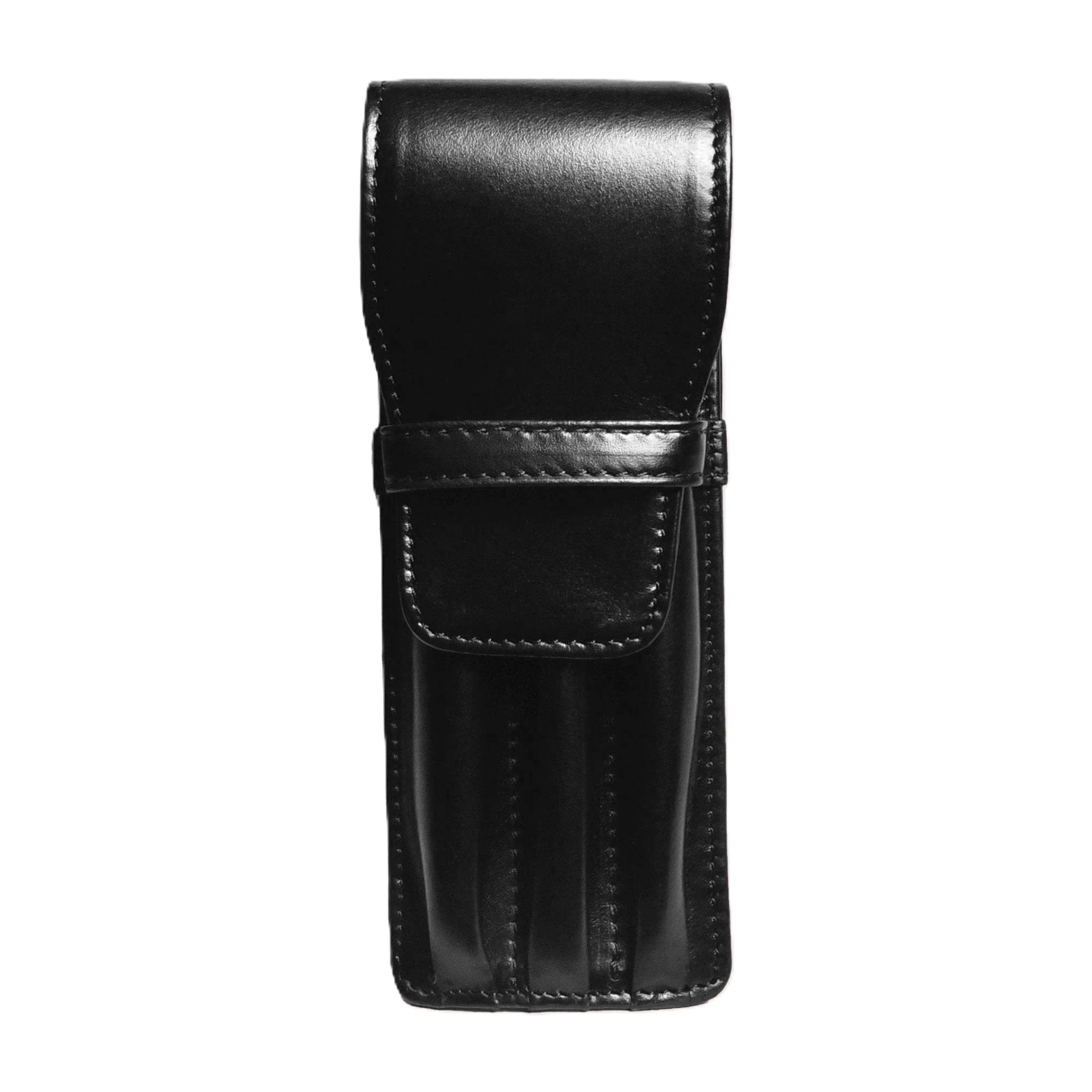 Aston Leather Black Soft Flap Penetui (3-delig)