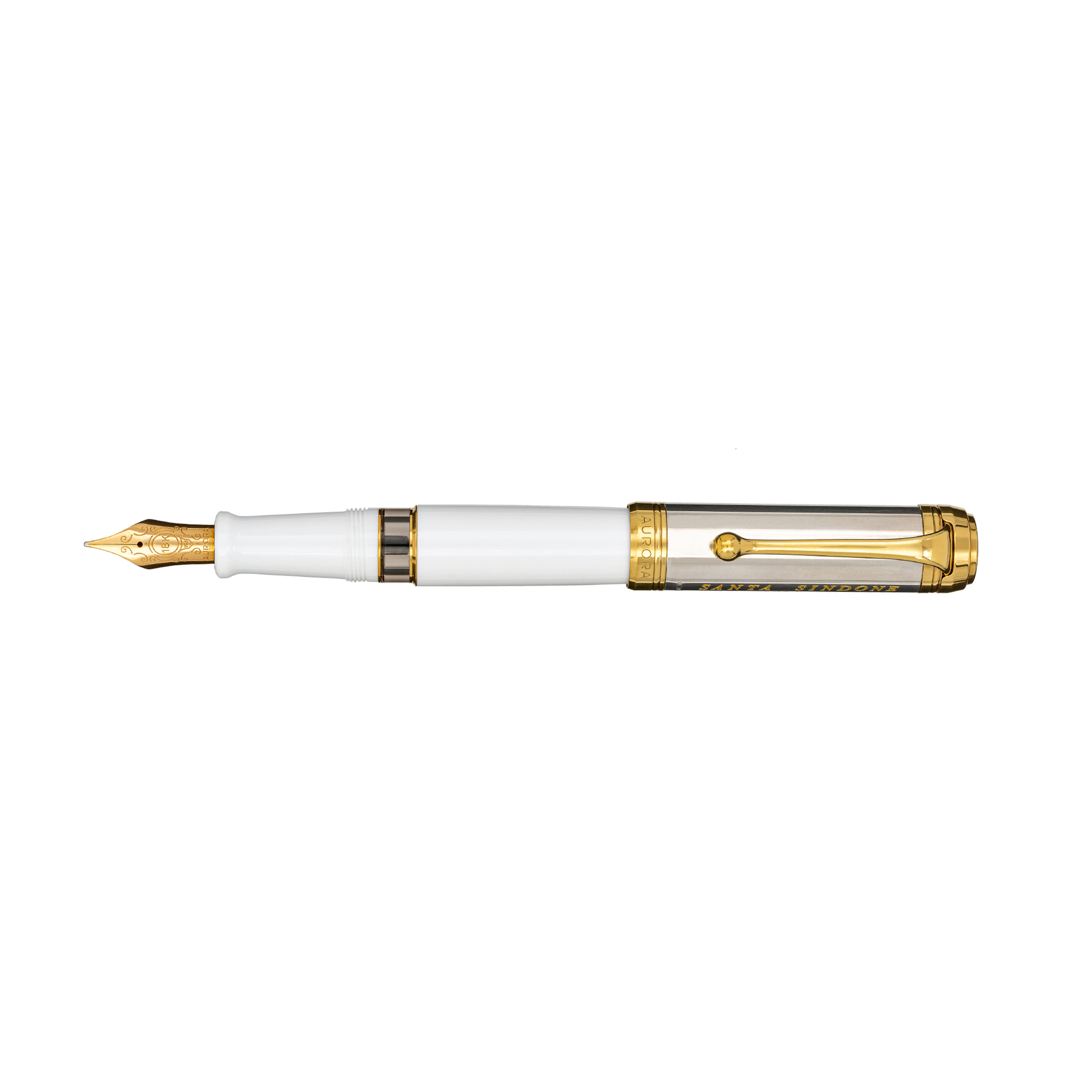 Aurora Sacra Sindone White and Sterling Silver Limited Edition Stylo Plume
