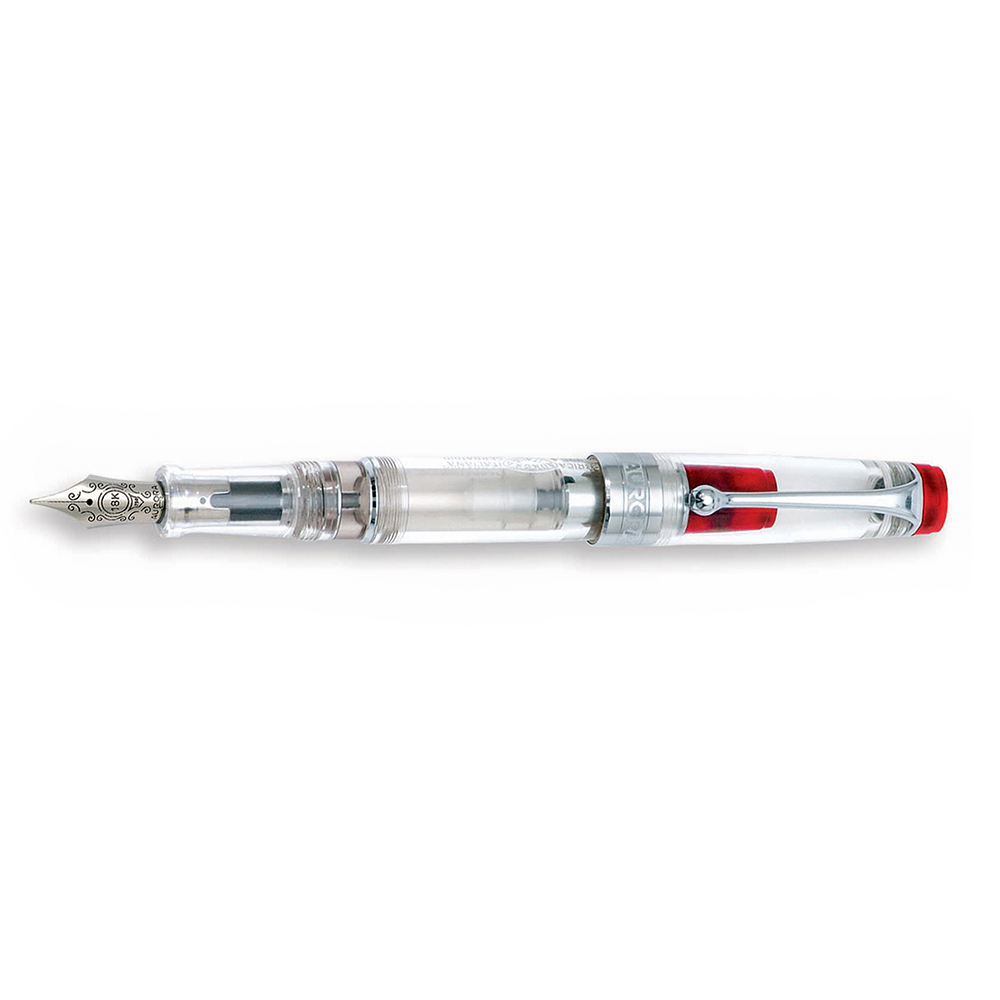 Aurora Optima Demonstrator Red Auroloide CT Fountain pen