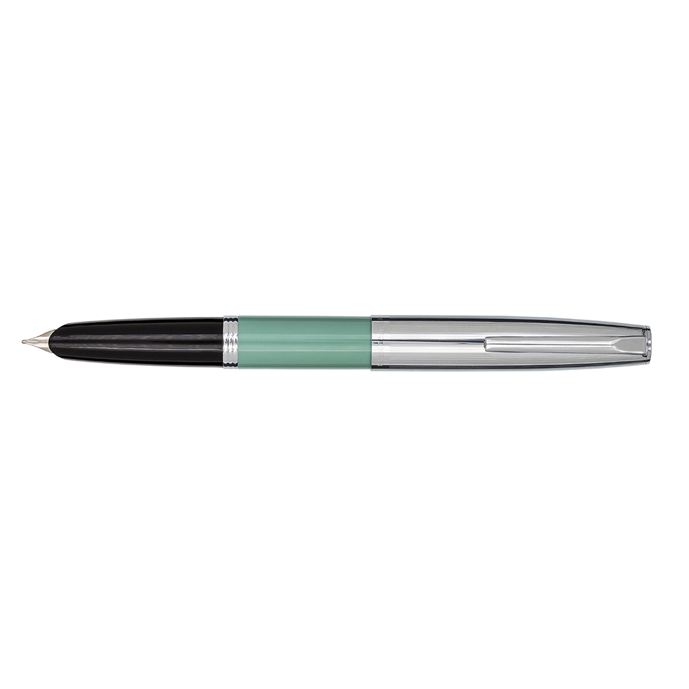 Aurora Duo Cart Green and Chrome Füllfederhalter