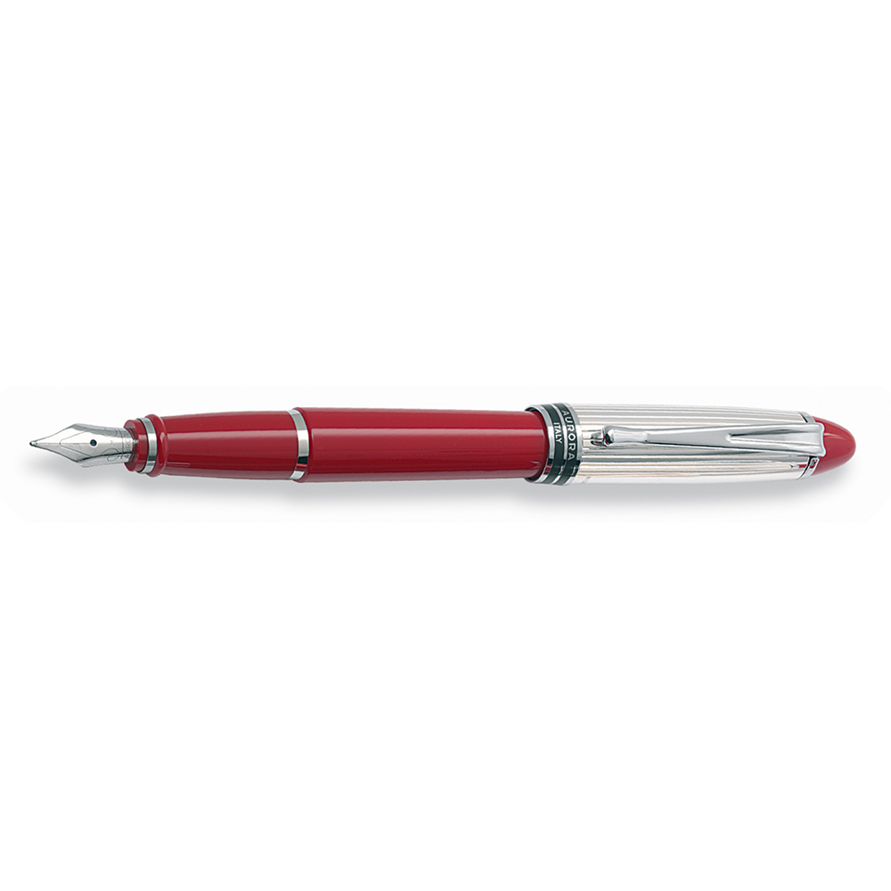 Aurora Ipsilon Sterling Silver Red CT Pióro Wieczne