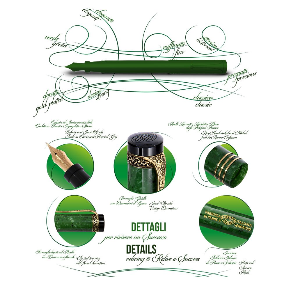Aurora Internazionale Verde Fountain pen