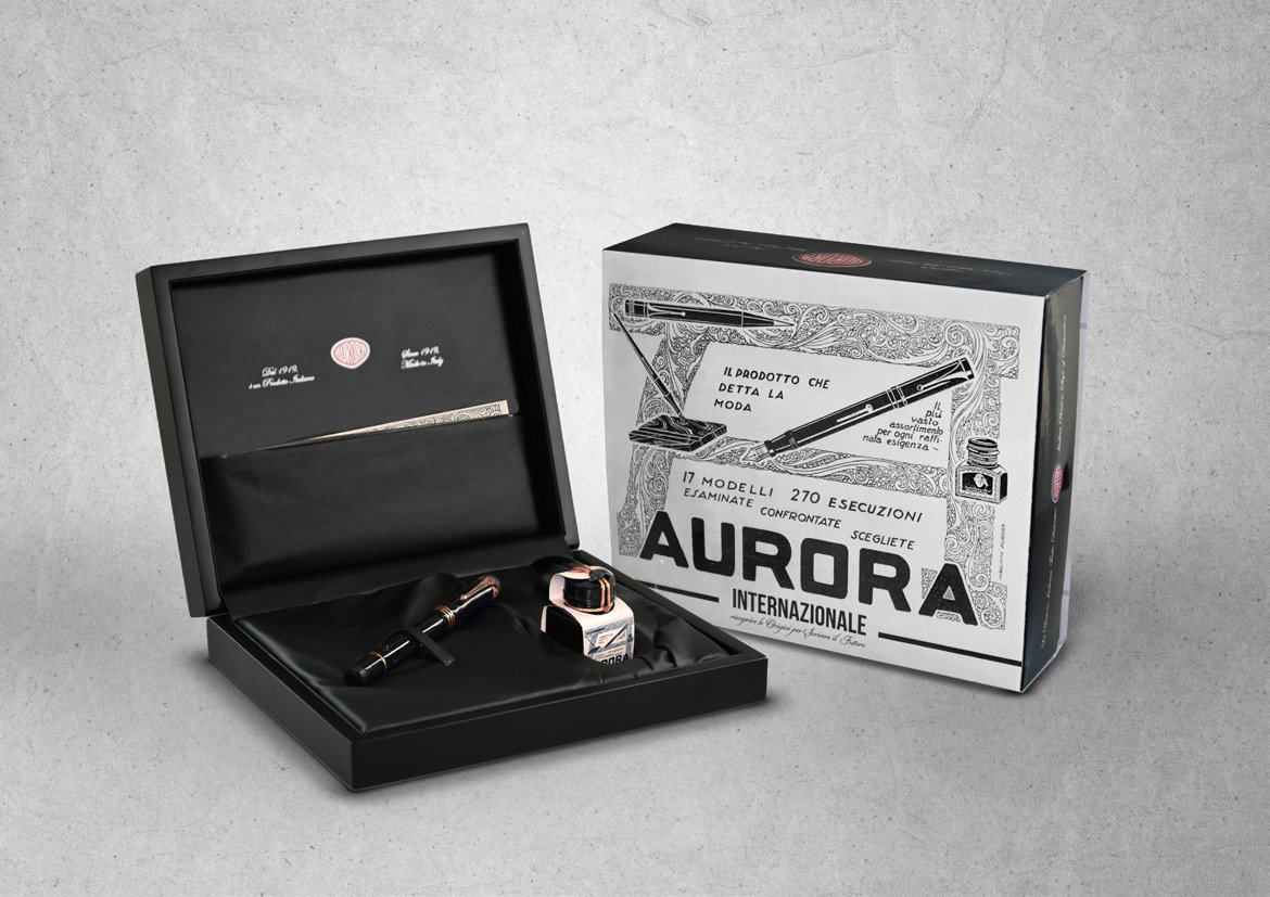 Aurora Internazionale Black Fountain pen