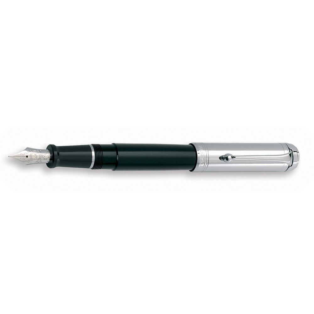 Aurora Talentum Black and Chrome Big Fountain pen
