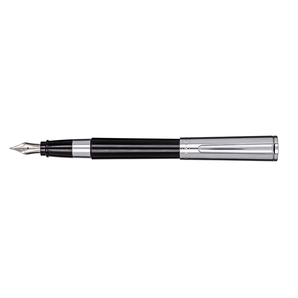 Aurora TU Black and Chrome Fountain pen