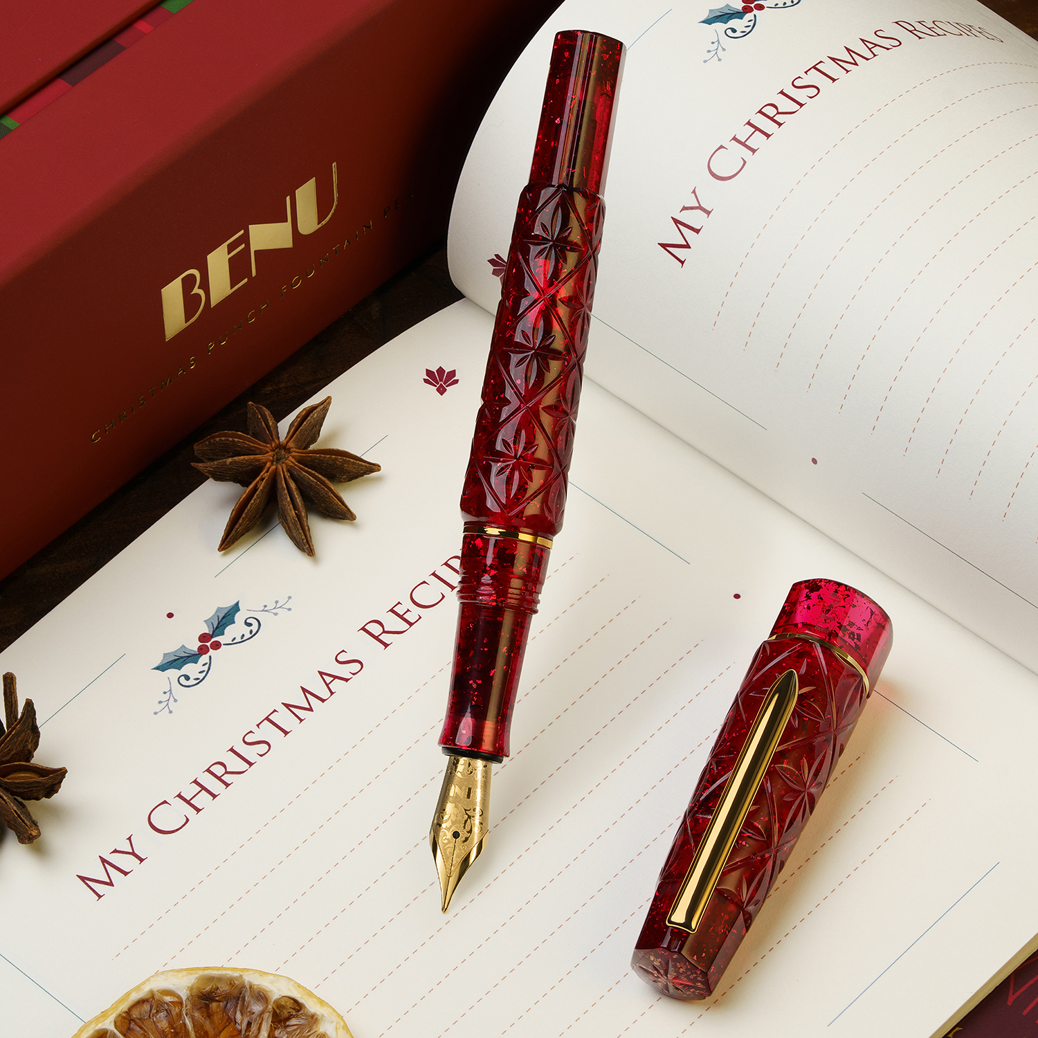 Benu Cocktail Christmas Cheer GT Caneta-tinteiro Set