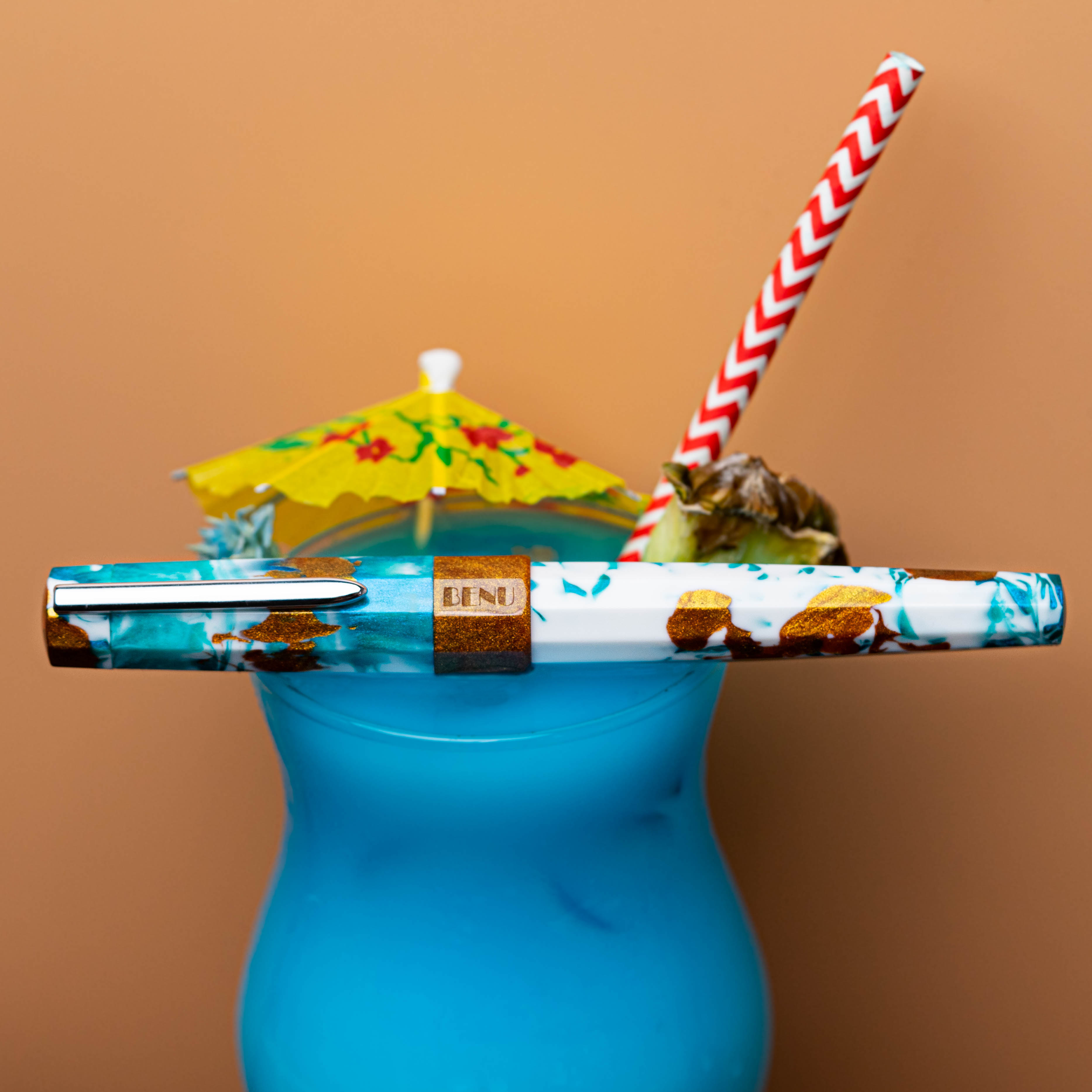 Benu Euphoria Blue Hawaiian Fountain pen