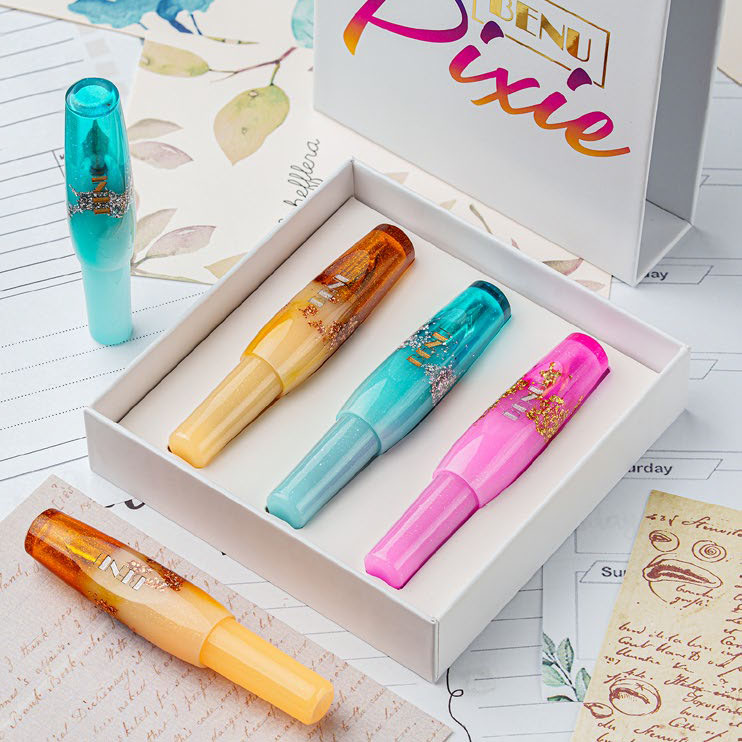 Benu Pixie Enchanted Pastels Pocket Pluma estilográfica Set
