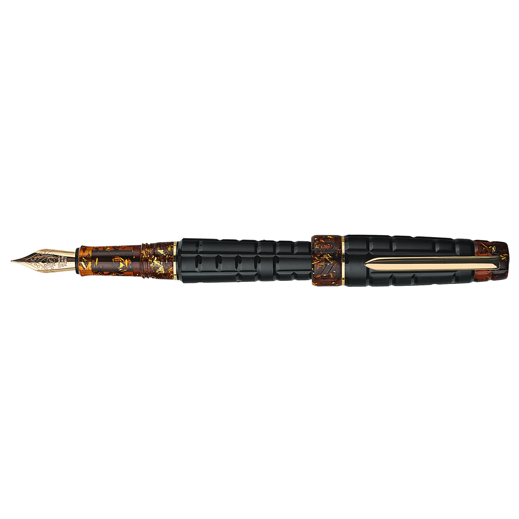 Benu Tessera Black Amber GT Pluma Estilográfica