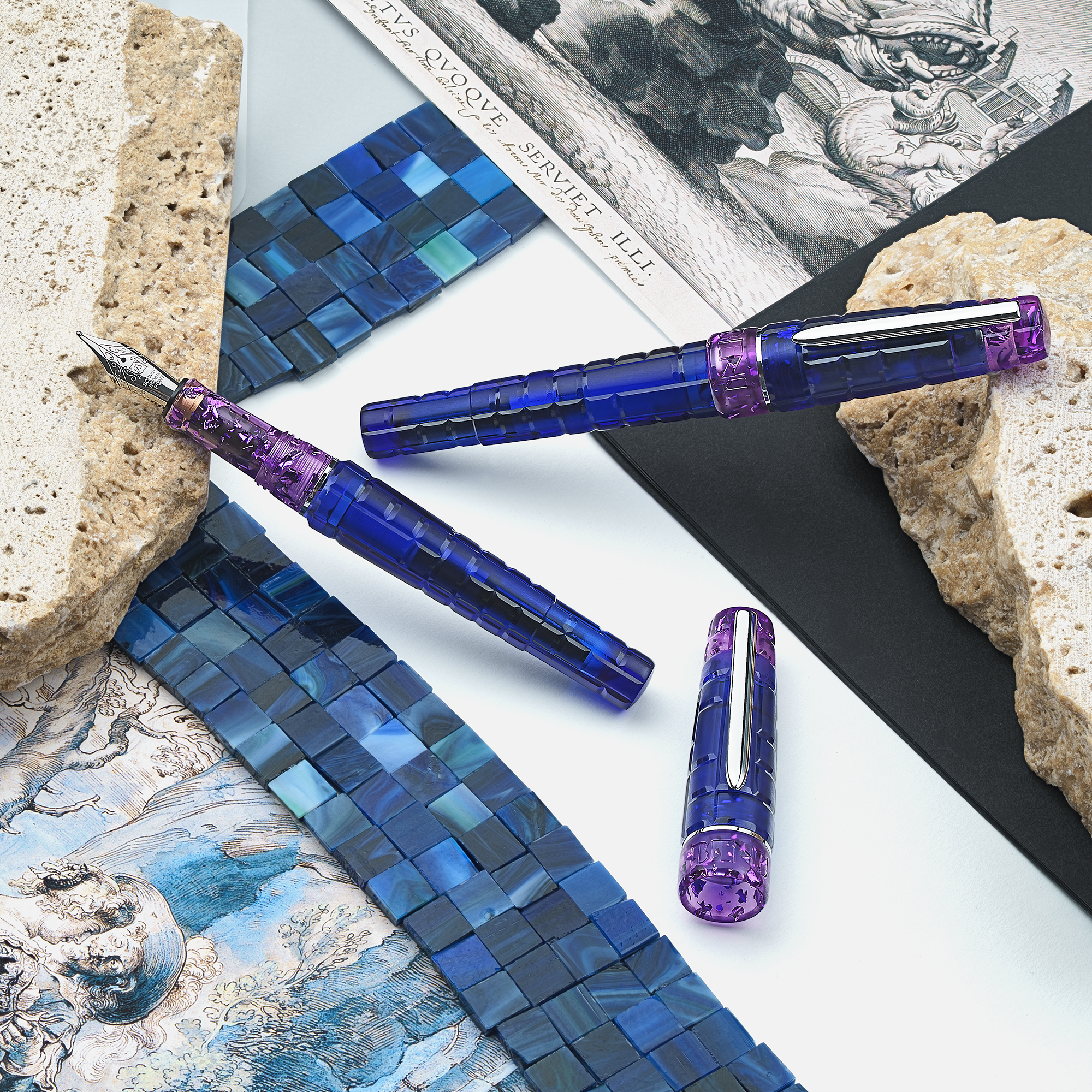 Benu Tessera Tanzanite ST Pluma Estilográfica